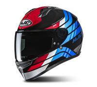 HJC C10 Hiper Helmet, black-red-blue, size 2XL for Men