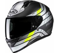 HJC C10 Hiper Helmet, black-grey-yellow, size S for Men