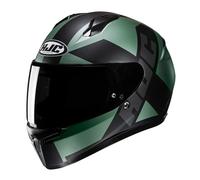 HJC C10 Tez Full Face Motorcycle Helmet Motorbike Scooter ACU Gold Crash Lid Khaki Green (S)