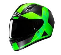 HJC C10 TEZ GREEN BLACK FULL FACE MOTORCYCLE MOTORBIKE HELMET ECE 22.06 APPROVED