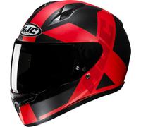HJC C10 Tez Helmet, black-red, size 2XL for Men