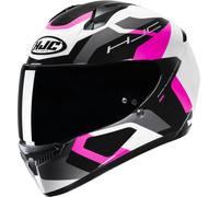 HJC C10 Tins Helmet, black-white-pink, size L for Men