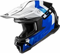 HJC C50 Primal Motocross Helmet, black-white-blue, size XS for Men