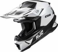 HJC C50 Slide Motocross Helmet, black-grey-white, size L for Men