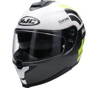HJC C70 CURVES full face helmet white-grey-yellow MC4HSF XXL