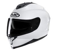 HJC C70 Full Face Motorcycle Helmet Plain White Motorbike Lid NEW 2019 Medium