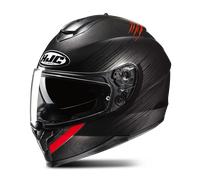 HJC C70N Sway Helmet, black-red, size XL