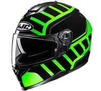 HJC C70N Holt Helmet, black-green, size M