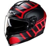 HJC C70N Holt Helmet, black/grey/red, size XXL (62/63)