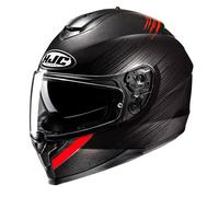 HJC C70N Sway Full Face Dual Visor Motorcycle Helmet MC1 Red (L)