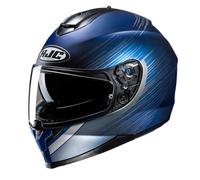 HJC C70N Sway Full Face Dual Visor Motorcycle Helmet MC2SF Blue (M)