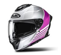HJC C71 Morix Helmet, grey-white-pink, size S for Men