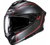 HJC C71 Quez Helmet, black-grey-red, size XS 54 55 for Men