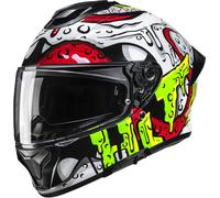 HJC C71 Squeeze Helmet, white/green/red, size XXL (62/63)