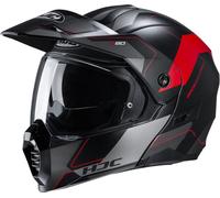 HJC C80 Rox Helmet, black matt/red, size XS (53/54)
