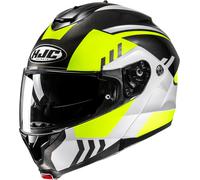 HJC C91N Kaon Helmet, black-white-yellow, size M for Men
