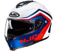 HJC C91N Motorcycle Motorbike Helmet - Nepos White / Blue / Red