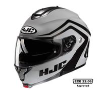 HJC C91N Nepos Modular Motorcycle Helmet Flip Front Touring Motorbike Lid Black (XXL)