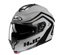 HJC C91N Nepos Modular Motorcycle Helmet Flip Front Touring Motorbike Lid Black (L)