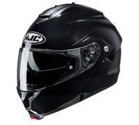 HJC C91N Plain Modular Flip Front Motorcycle Helmet Gloss Black (M)
