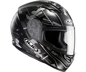 HJC CS 15 SONGTAN MC5SF Motorcycle Helmet, Black/White, Size L