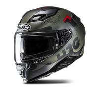 HJC F71 Faco Helmet, black-red-green, size L for Men