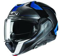 HJC F100 Bios Helmet, black-blue, size XL for Men
