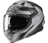 HJC F100 Bios Helmet, black-grey, size M for Men