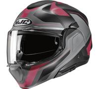 HJC F100 Bios Helmet, grey/red, size S (55/56)
