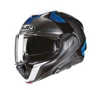 HJC F100 BIOS MC2 Blue Dual Visor Modular 180° Flip Front Ece22.06 Rated Motorcycle Helmet (S)
