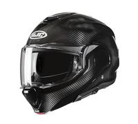 HJC F100 Carbon Black Modular 180° Flip Front Modular Dual Visor Full Face Motorbike Helmet Sport. ECE 22.06 Certified. Pinlock Included. (M) (57/58cm)