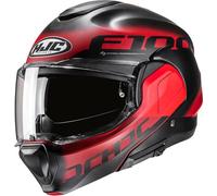 HJC F100 HETAL Klapphelm schwarz-rot MC1SF XL