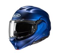 HJC F100 Matt Blue Dual Visor Modular 180° Flip Front Ece22.06 Rated Motorcycle Helmet