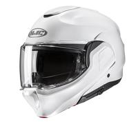 HJC F100 Modular Motorcycle Helmet Solid Pearl White Glossy 189229