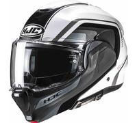 HJC F100 Reff Helmet, black-white, size XS 54 55 for Men