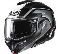 HJC F100 REFF Klapphelm schwarz-weiss MC21 XL