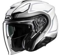 HJC F31 Bask Jet Helmet, black-grey-white, size XS 54 55 for Men