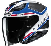 HJC F31 Ceron Jet helmet, white-red-blue, size XS 54 55 for Men