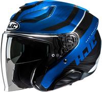 HJC F31 Naby Jet Helmet, black-blue, size L