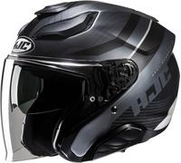 HJC F31 Naby Jet Helmet, black-silver, size XL