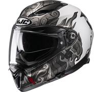 HJC F70 Spector Helmet, white/grey, size XL (61/62)