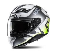 HJC F71 Bard MC5 Full Face Helmet Grey/White/GreenL Grey,White,Green