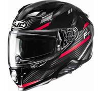 HJC F71 Carbon Esira Helmet, black-red, size L for Men