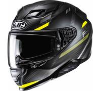 HJC F71 Carbon Esira Helmet, black-yellow, size S for Men