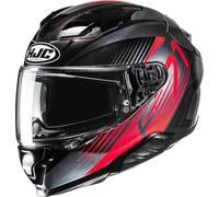 HJC F71 Catos Helmet, black-grey-red, size XS 54 55 for Men