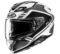 HJC F71 Tozz Full Face Fibreglass Motorcycle Helmet Sports Touring Crash Lid Black