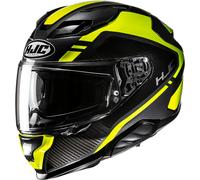 HJC F71 Tozz Helmet, black-green-yellow, size S for Men