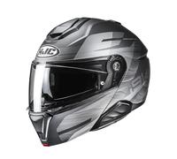 HJC Flip Front Dual Homologated Motorcycle Helmet Dusk MC5SF Black Grey with free Pinlock Insert (2XL)