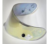 HJC HJ-20P Shield / Visor Gold,Silver,Blue,Smoke,Clear,Pinlock Ready, For R-PHA 10 PLUE helmets, Bike Racing Motorcycle Helmet Accessories - Made in Korea (Gold)