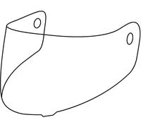 HJC HJ-41 Pinlock Ready Replacement Visor For V10 Motorcycle Helmets Clear Smoke